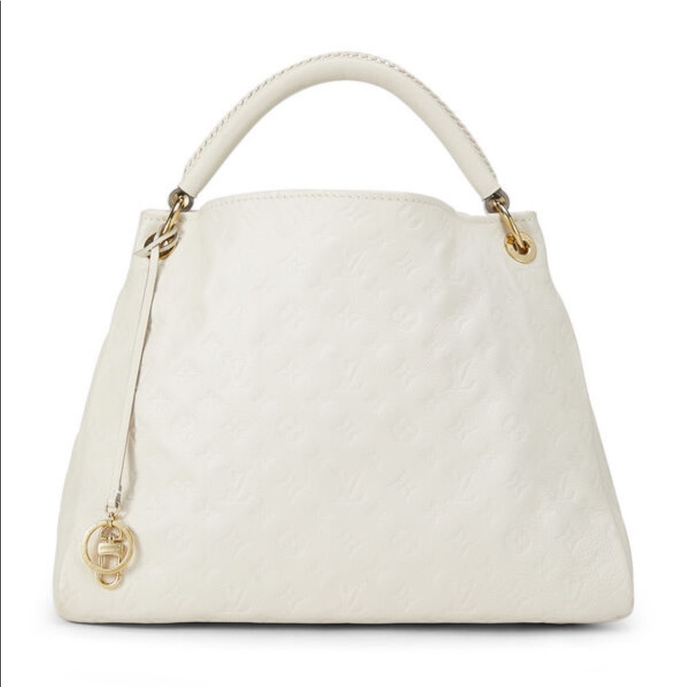 LOUIS VUITTON
WHITE MONOGRAM EMPREINTE ARTSY MM